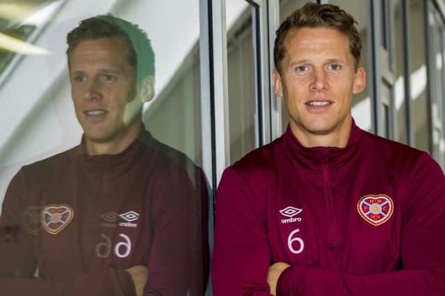 Hearts captain Christophe Berra is enjoying boss Craig Levein's straightforward approach. Pictue: SNS