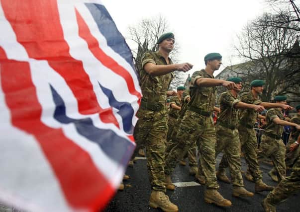 Royal Marines were banned from bringing unloaded weapons into a school in Oban. Picture: Matt Cardy/Getty Images