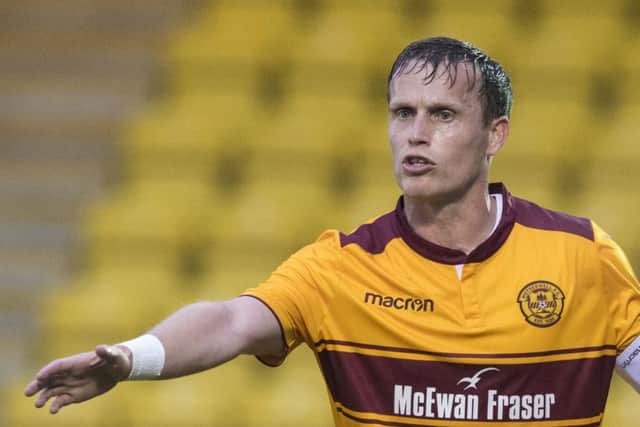 Steven Hammell is eyeing Betfred Cup glory after Motherwell eased past Aberdeen into the semis. Photograph: Paul Devlin/SNS