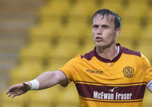 Steven Hammell is eyeing Betfred Cup glory after Motherwell eased past Aberdeen into the semis. Photograph: Paul Devlin/SNS