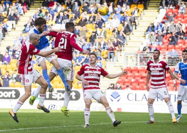 St Johnstone's Murray Davidson earns his side the win. Picture: SNS/Kenny Smith