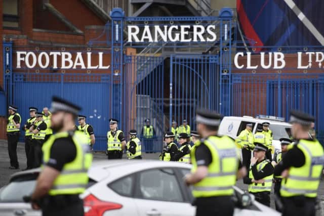 Two of the arrests took place around 10.30am, before the midday kick off. Picture: SNS