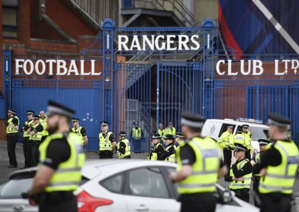 Two of the arrests took place around 10.30am, before the midday kick off. Picture: SNS
