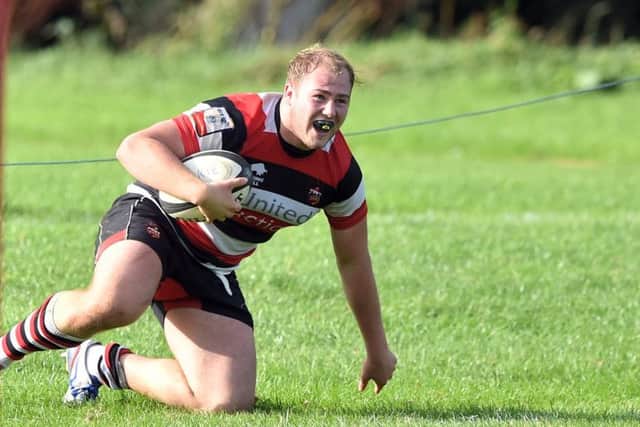 Adam Nicol grabbed the third trywith Jonny Hope again adding the extras. Picture: Gary Hutchison/SNS