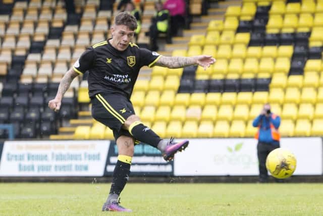 Josh Mullin doubled Livi's lead. Picture: SNS/Bruce White
