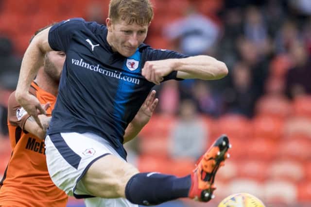 Jason Thomson broke the deadlock with 16 minutes left. Picture: Sammy Turner/SNS