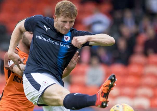 Jason Thomson broke the deadlock with 16 minutes left. Picture: Sammy Turner/SNS