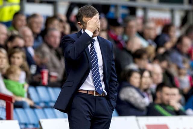 Jim McIntyre lost his final game in charge against Hibs at the weekend. Picture: SNS