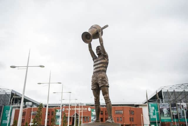 The statue of Billy McNeil with the European Cup outside Celtic Park. Picture: John Devlin