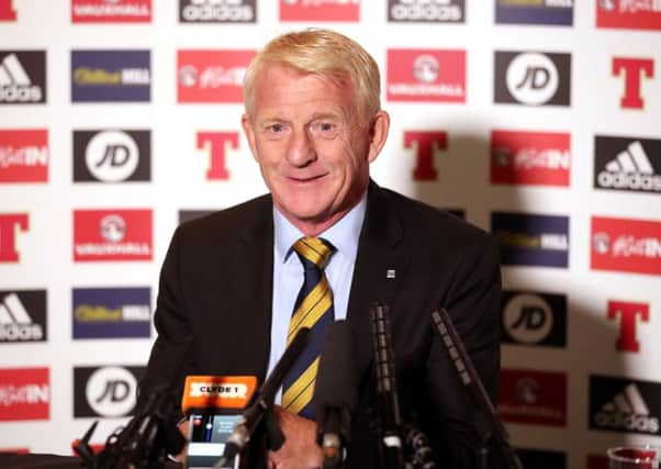 Scotland manager Gordon Strachan announces his squad. Picture: Jane Barlow/PA Wire