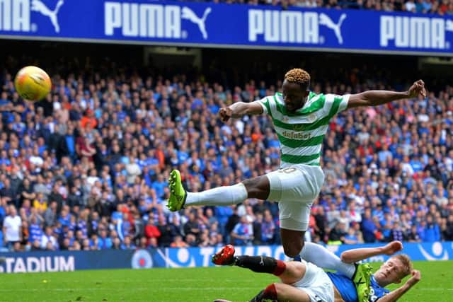 McCrorie tackles Celtic forward Moussa Dembele. Picture: Getty Images