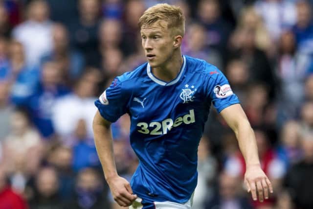 Ross McCrorie enjoyed his first start for Rangers in the white-hot atmosphere of an Old Firm clash. Picture: SNS Group