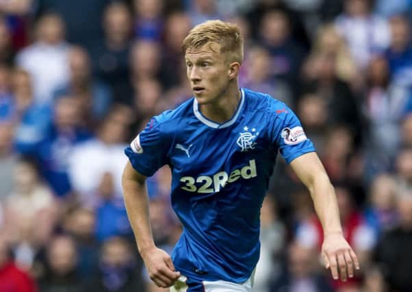 Ross McCrorie enjoyed his first start for Rangers in the white-hot atmosphere of an Old Firm clash. Picture: SNS Group