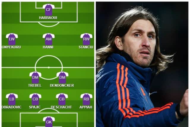 How Nicolas Frutos could set up his Anderlecht side to face Celtic. Picture: AFP/Getty Images