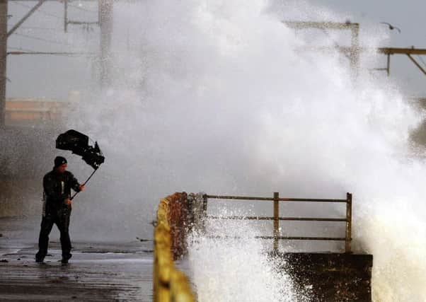 Strongs winds of up to 85mph and heavy rain are set to batter Scotland. Picture: PA