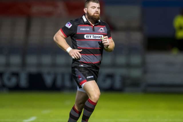 Edinburgh prop Michele Rizzo was sent off against Scarlets. Picture: Bill Murray/SNS