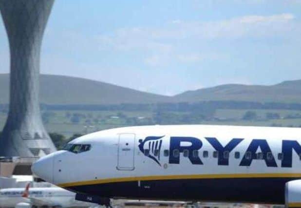 Grounded: Ryanair has cancelled flights from Edinburgh and Glasgow to London Stansted, for five months.