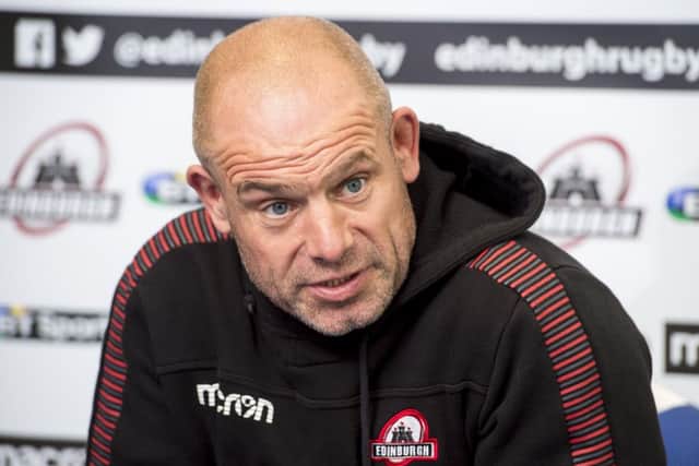 Edinburgh head coach Richard Cockerill. Picture: SNS