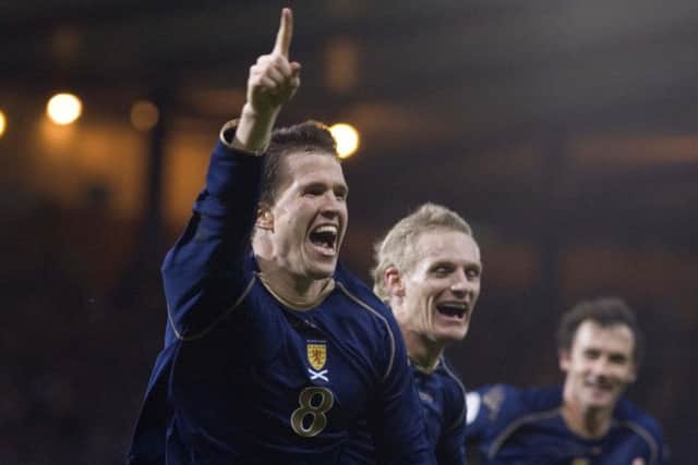 Gary Caldwell reckons Scotland can produce more magic like his  winner against France in 2006. Photograph: Jeff Holmes/SNS