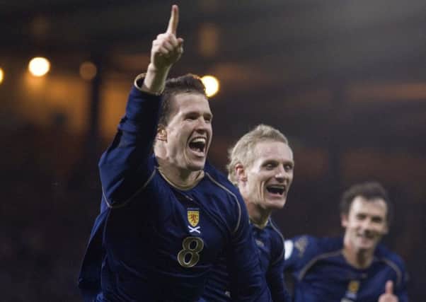 Gary Caldwell reckons Scotland can produce more magic like his  winner against France in 2006. Photograph: Jeff Holmes/SNS