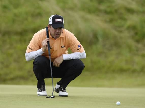 Richie Ramsay holed some good putts late on in his second round in the British Masters at Close House. Picture: Ian Rutherford
