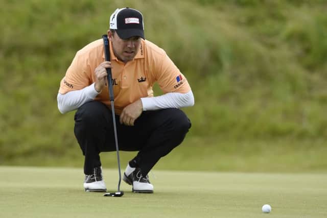 Richie Ramsay holed some good putts late on in his second round in the British Masters at Close House. Picture: Ian Rutherford