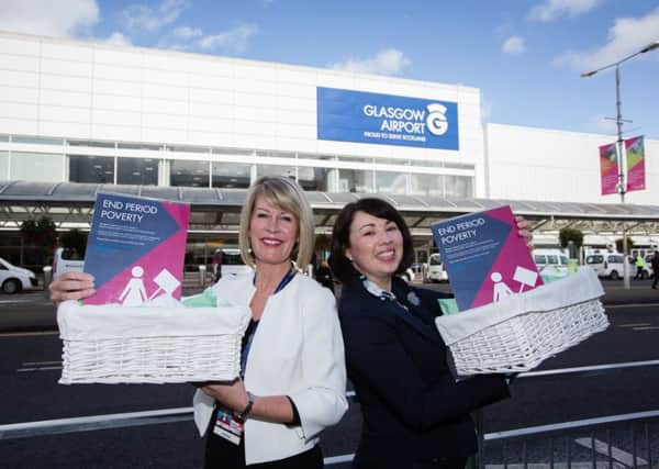 Monica Lennon MSP
and Glasgow Airport managing director Amanda McMillan. Picture: submitted