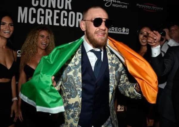 The MMA fighter declared that Glasgow was Green and White in a tribute to Celtic
