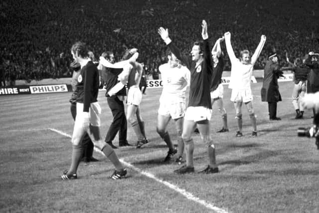 After Scotlands 1973 come-from-behind 2-1 victory over Czechoslovakia, its Germany here we come.  Photograph: Albert Jordan