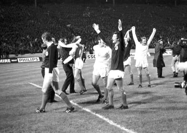 After Scotlands 1973 come-from-behind 2-1 victory over Czechoslovakia, its Germany here we come.  Photograph: Albert Jordan