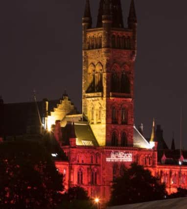 Glasgow University shows its support
