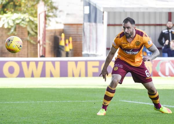 Peter Hartley grabbed his second goal in three games for Motherwell. Picture: SNS Group