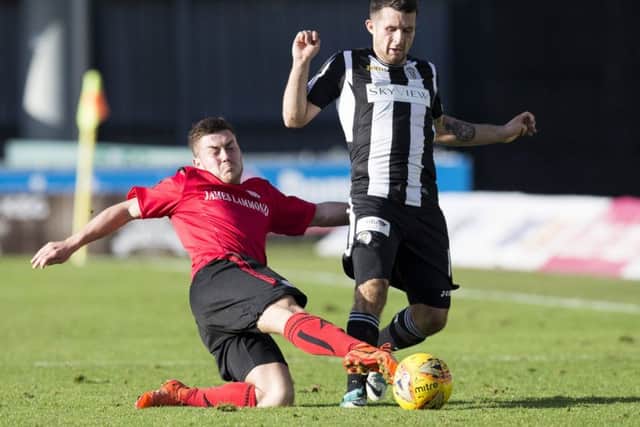 Dale Hilson (right) scored the winner for St Mirren. Picture: SNS Group