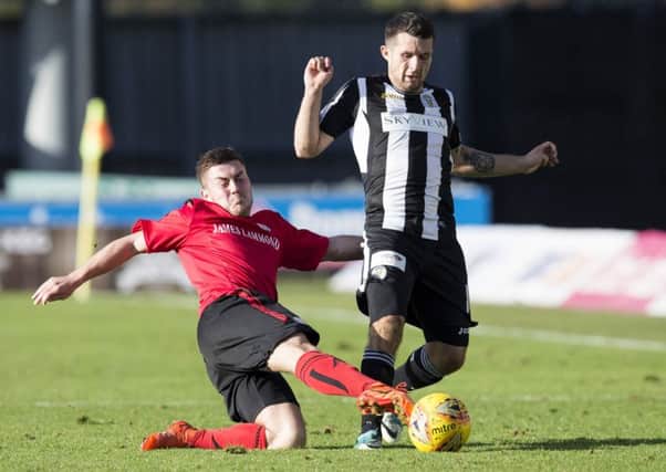 Dale Hilson (right) scored the winner for St Mirren. Picture: SNS Group