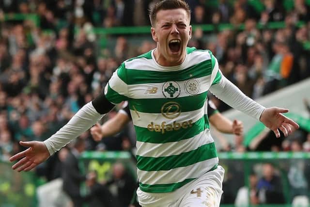 Celtic's Callum McGregor has been rewarded for his two goals against Hibernian at the weekend with a Scotland call-up for the crunch World Cup games against Slovakia and Slovenia. Picture: Ian MacNicol/Getty Images