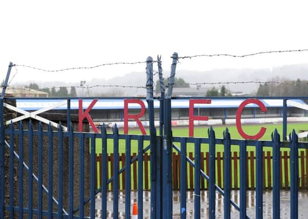 Kilsyth Rangers called the match off because of plumbing problems at their Duncansfield Park home ground. Picture: Michael Gillen