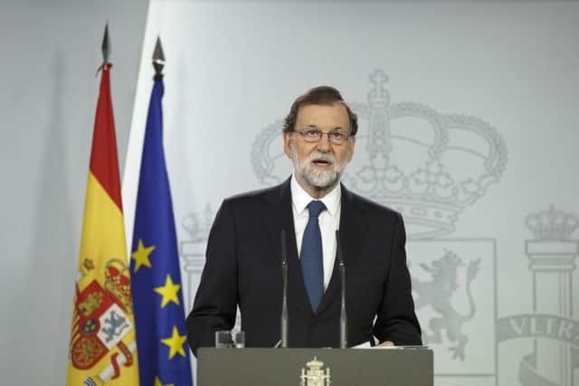 Guardiola was critical of Spanish prime minister Mariano Rajoy. Picture: Getty Images