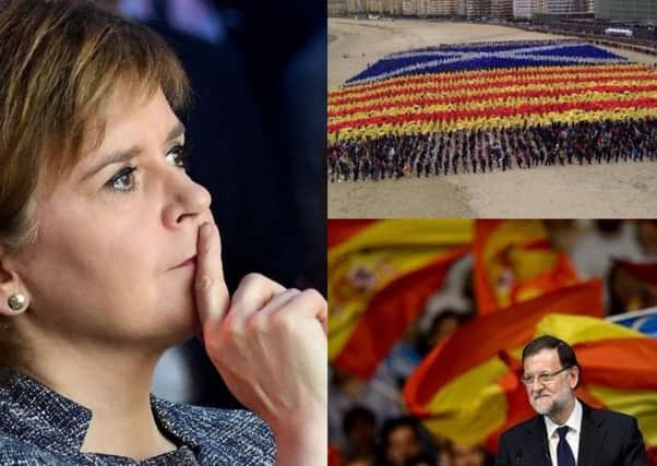 Nicola Sturgeon has said the Catalan referendum "cannot be ignored", but Spainish PM Mariano Rajoy and his government have not aknowledged the vote. Pictures: Getty