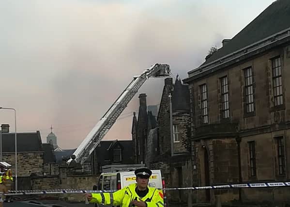 Fire at Viewforth High School, Kirkcaldy. Picture: Fife Free Press