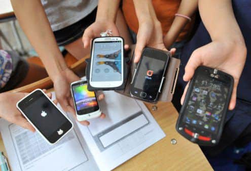 We can reach young people directly with smartphones. Picture: Getty