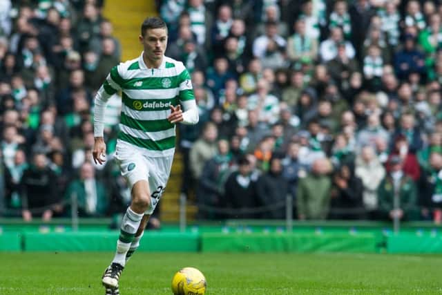 Mikael Lustig in action for Celtic. The defender sat out a Sweden training session after an injury scare. Picture: John Devlin