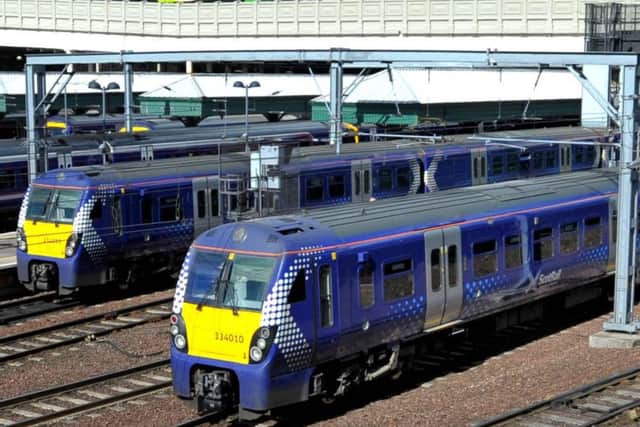 The group of men were travelling from Glasgow to Edinburgh. Picture: Jane Barlow