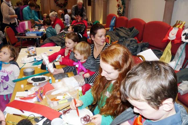 A Messy Church event at Coldingham and St Abbs.