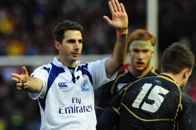 South African referee Craig Joubert. Picture Ian Rutherford