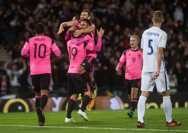 Scotland's chances of finishing second have been bolstered by the news that Slovenia star pairing Birsa and Krhin will miss out tomorrow's match. Picture: John Devlin