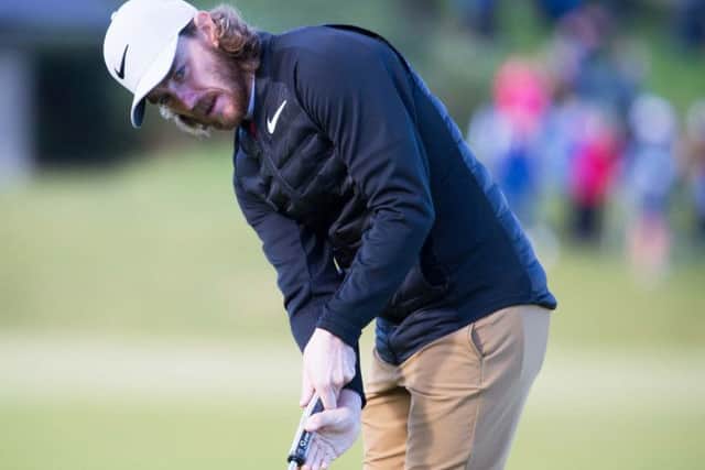 Tommy Fleetwood lost the joint lead with a 76 yesterday. Photograph: Kenny Smith/SNS