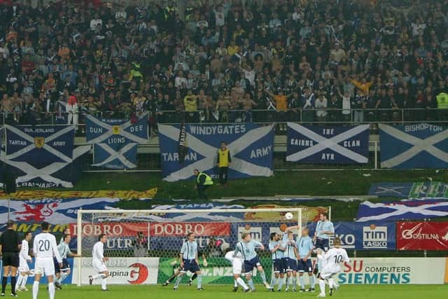 Scotland defeated Slovenia 3-0 at the end of qualification for the 2006 World Cup. Picture: Mike Hewitt/Getty Images