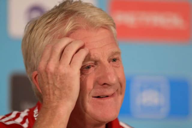 Scotland manager Gordon Strachan during the press conference at Stadion Stozice, Ljubljana. Picture: Adam Davy/PA Wire