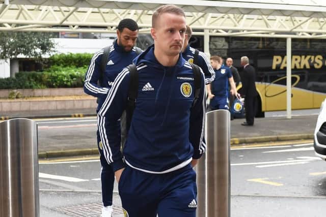 Scotland's Leigh Griffiths is one booking away from a ban. Picture: Craig Williamson/SNS