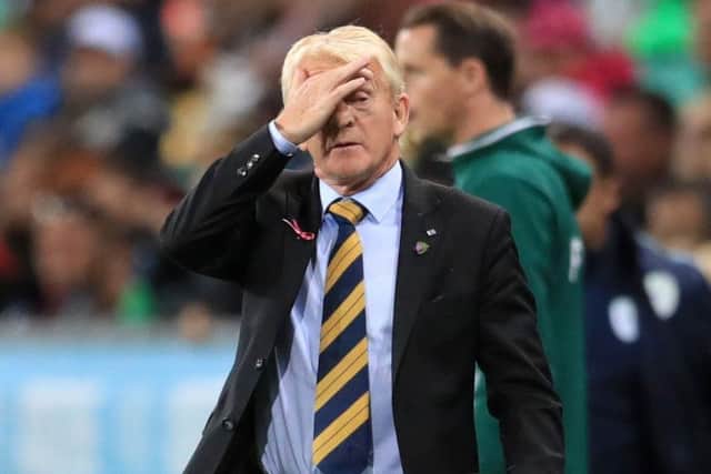 Gordon Strachan during Scotland's 2-2 draw with Slovenia. Picture: PA